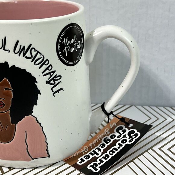 TALENTED, GRATEFUL, UNSTOPPABLE Ceramic Coffee Tea Mug 20oz Women Empowerment - Picture 8 of 12